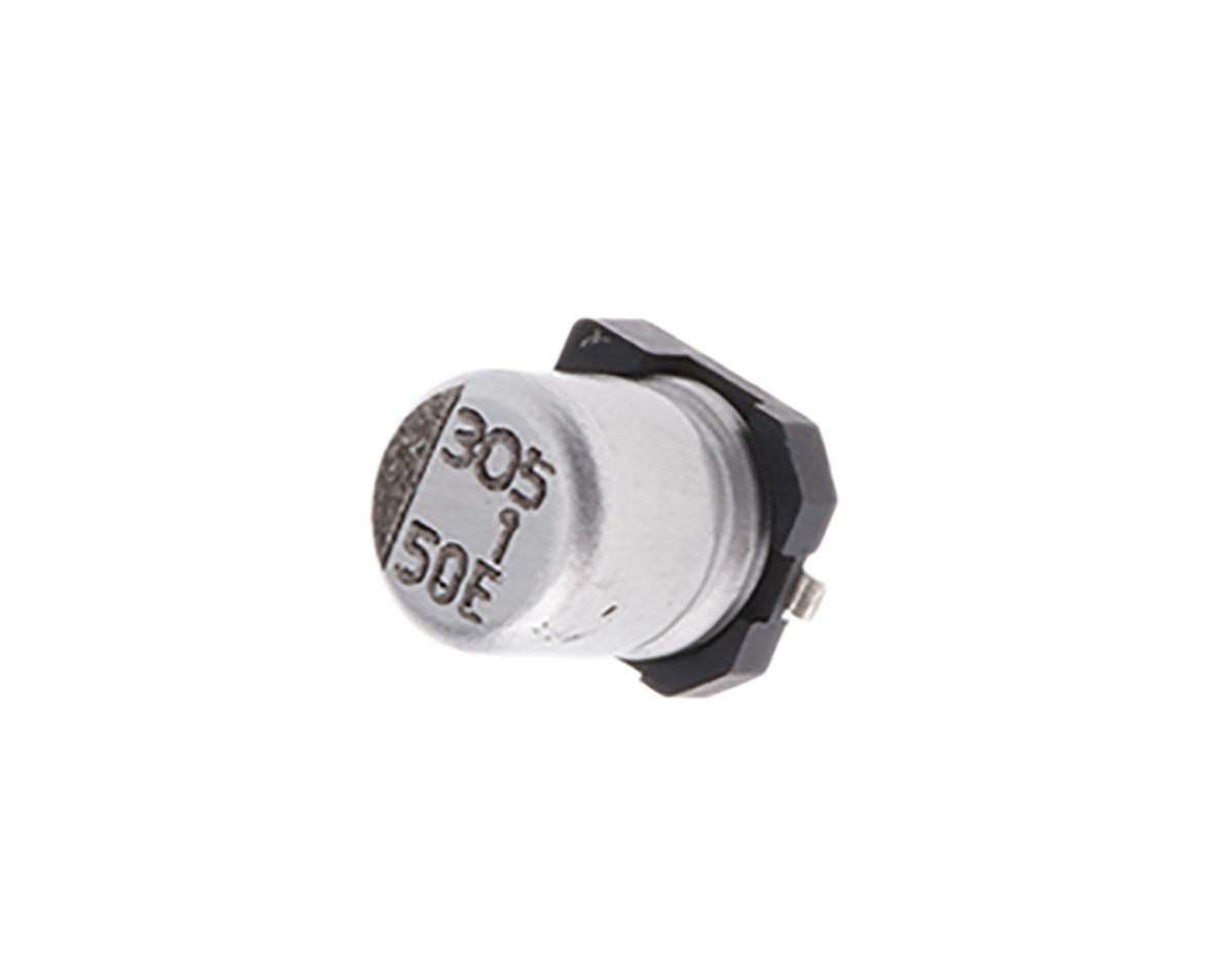 NIC Components 1 μF Capacitor 50V dc, Surface Mount Solder - NACE1R0M50V4X5.5TR13F