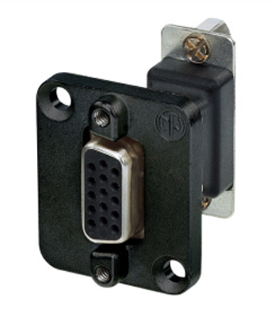 Neutrik D-Sub Adapter 15-Way D-Sub to Female Female 15 Way D-Sub Female Female