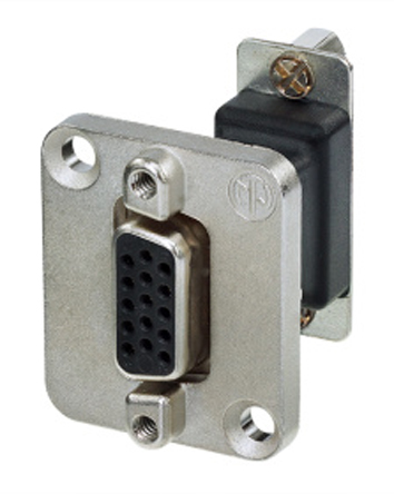 Neutrik D-Sub Adapter 15-Way D-Sub to Female Female 15 Way D-Sub Female Female