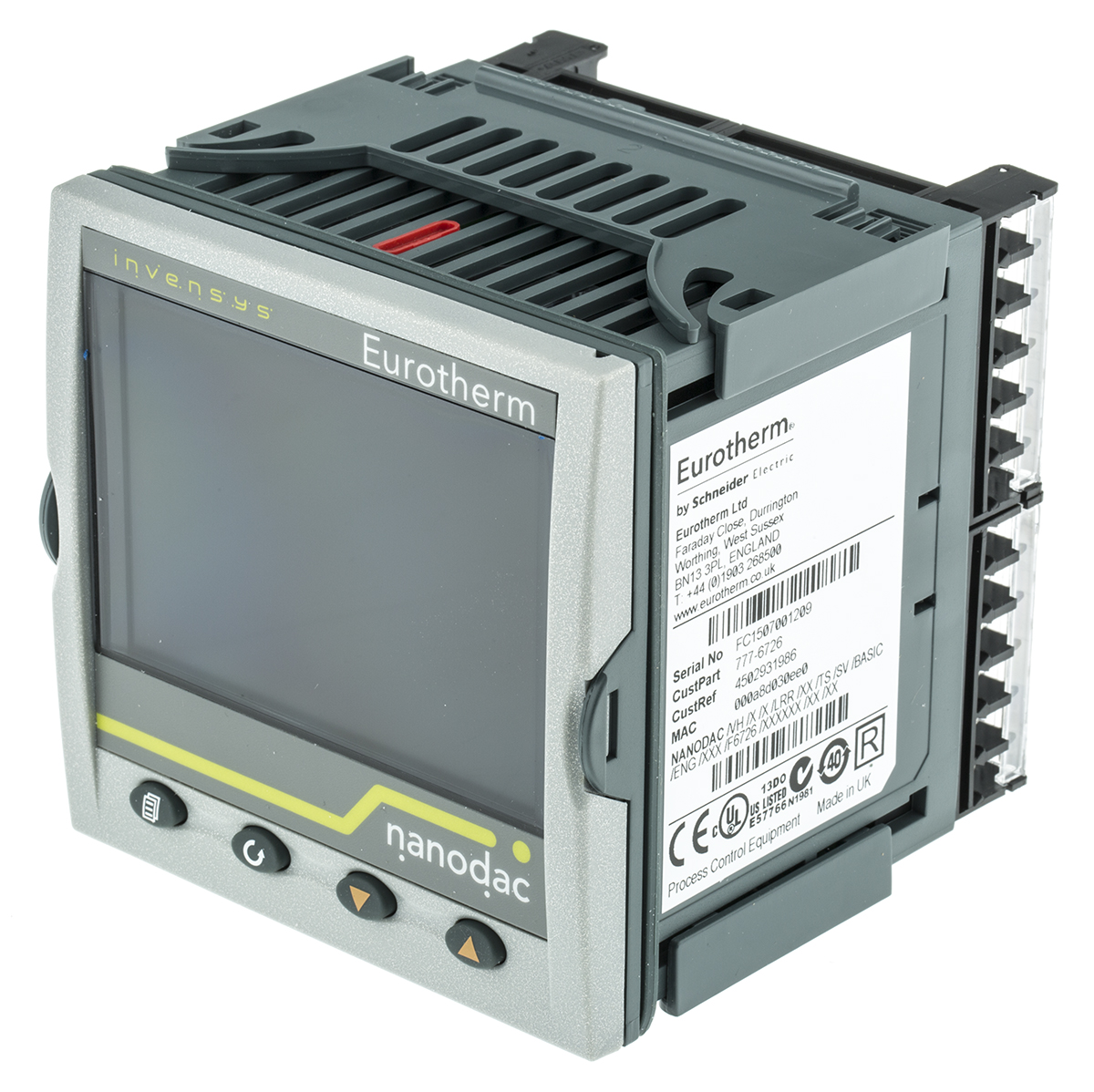 Eurotherm NANODAC/VH 3-Channel Graphical Graphic Recorder Current, Millivolt, Resistance, Temperature, Voltage