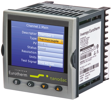 nanodacvlcxlrr Eurotherm NANODAC/VL/C 3-Channel Graphical Chart Recorder Current, Millivolt, Resistance, Temperature, Voltage