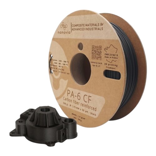 NANOVIA 2.85 mm Black Polyamide 3D Printing Material, 2 kg