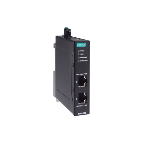 MOXA NAT-102 NAT-102, 2 Port Removable Terminal Block