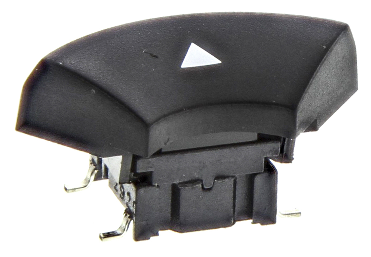 MEC IP67 Black Tactile Switch Round, SPST 50 mA 24 V dc, PCB