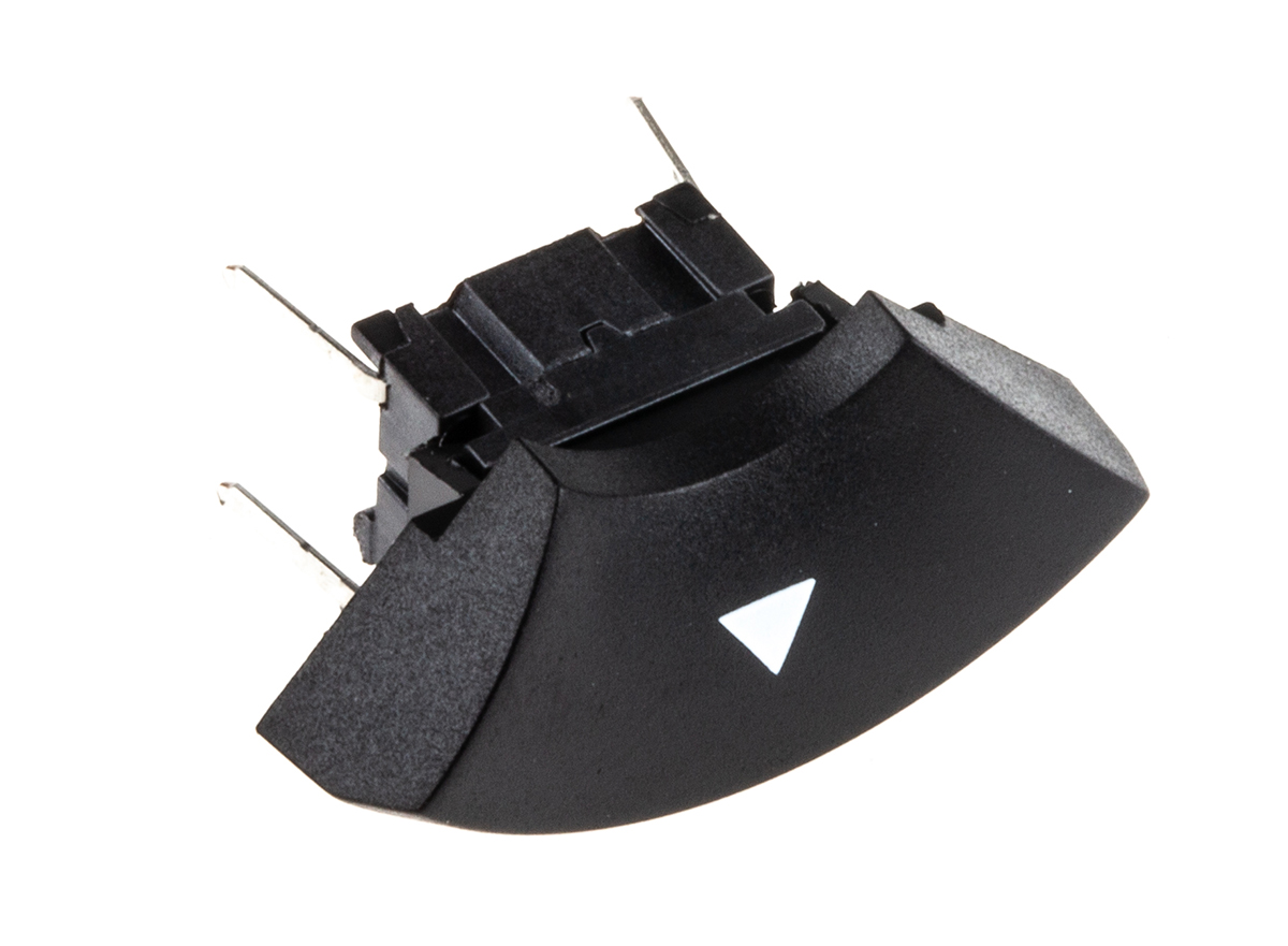 MEC IP67 Black Tactile Switch Round, SPST 50 mA 24 V dc, PCB