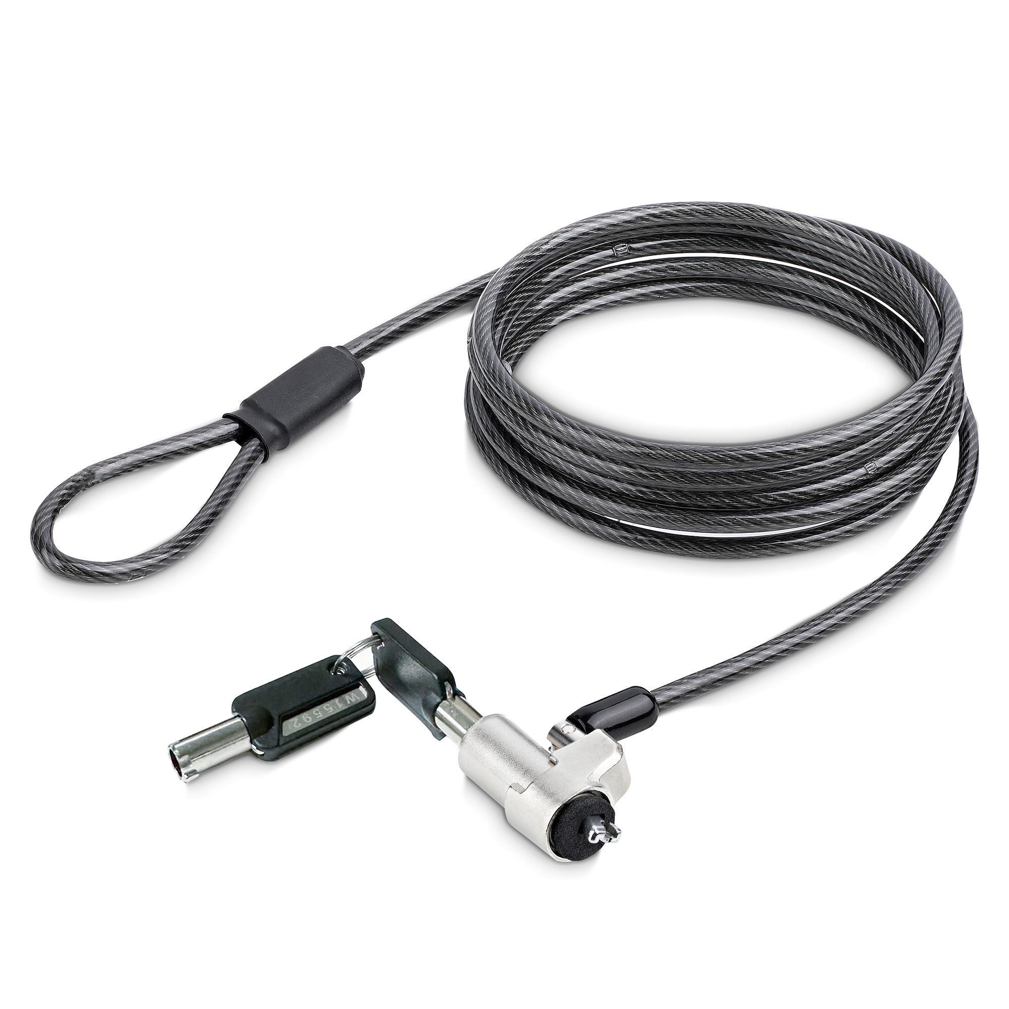 StarTech.com Laptop Lock 2m Laptop Cable Lock for use with Noble Wedge Slot Devices