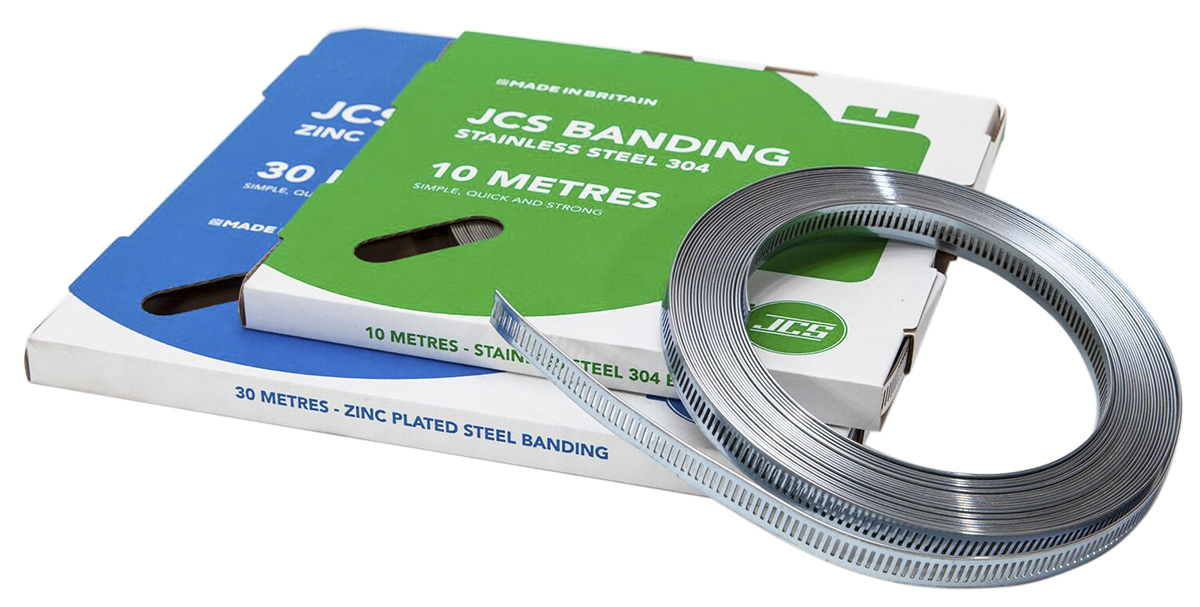 JCS 1 Piece Mild Steel Hose Clip Banding