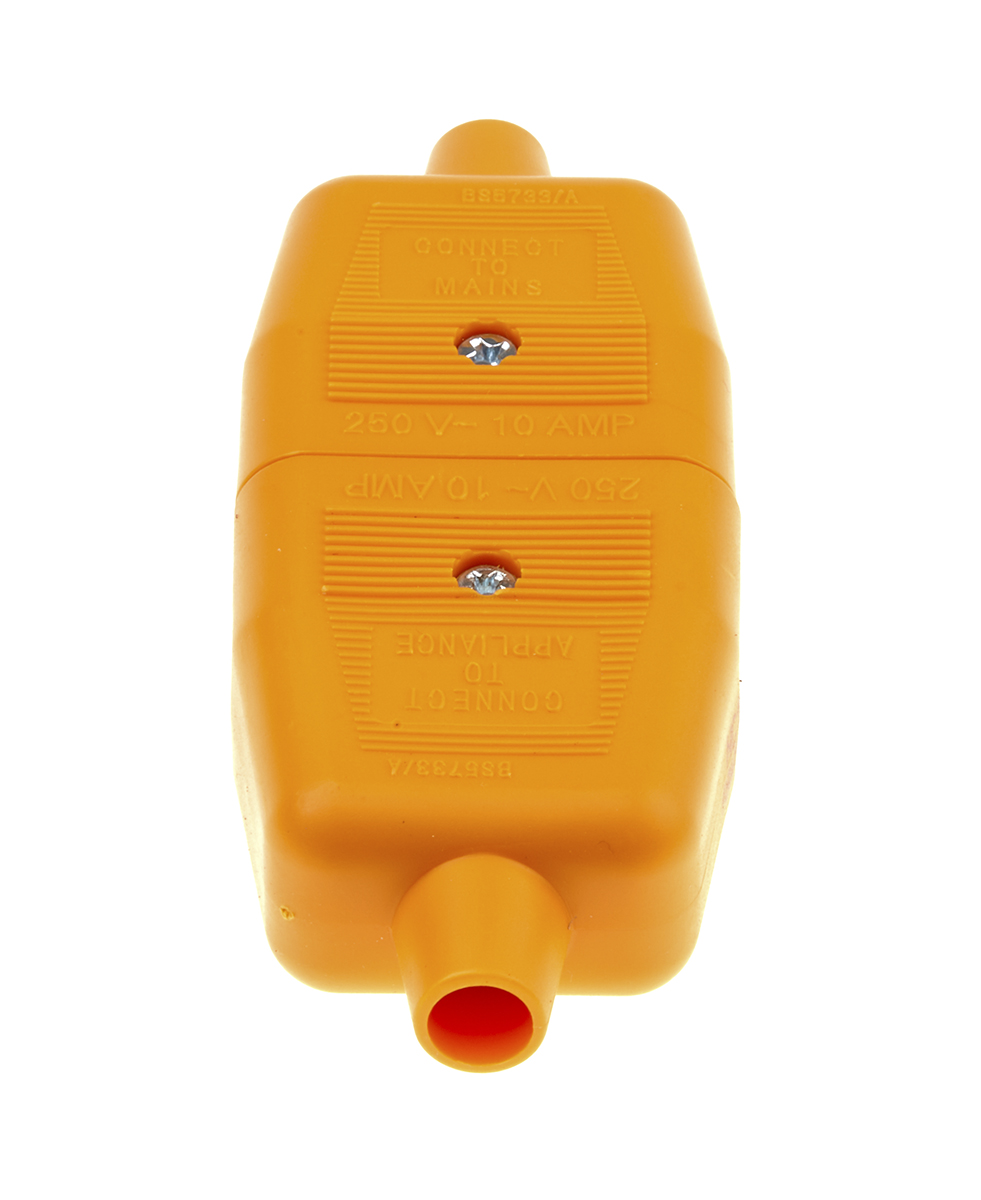 nc102o Masterplug 2 Pole Cable Main In-Line Connector Male/Female, 10A