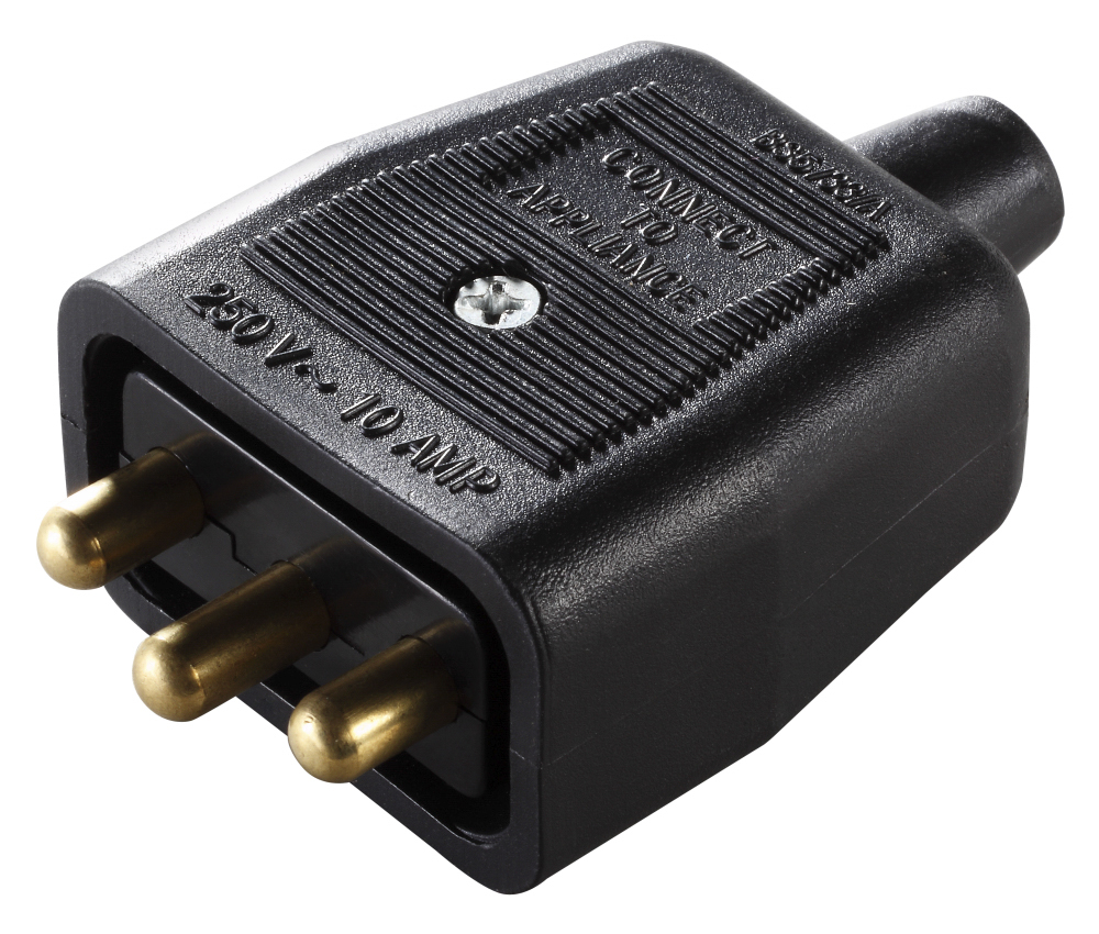 nc103b Masterplug 3 Pole Cable Main In-Line Connector Male/Female, 10A