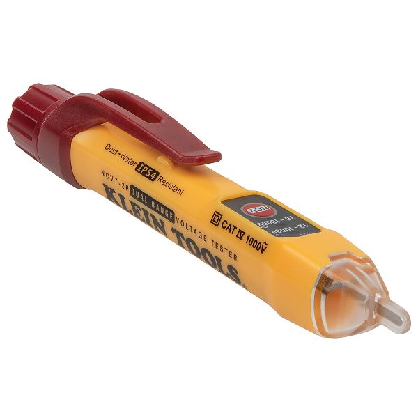 Klein Tools NCVT-2P, LED Non-Contact Voltage Detector, 1000V ac Continuity Check, Battery Powered CAT IV, NCVT2P