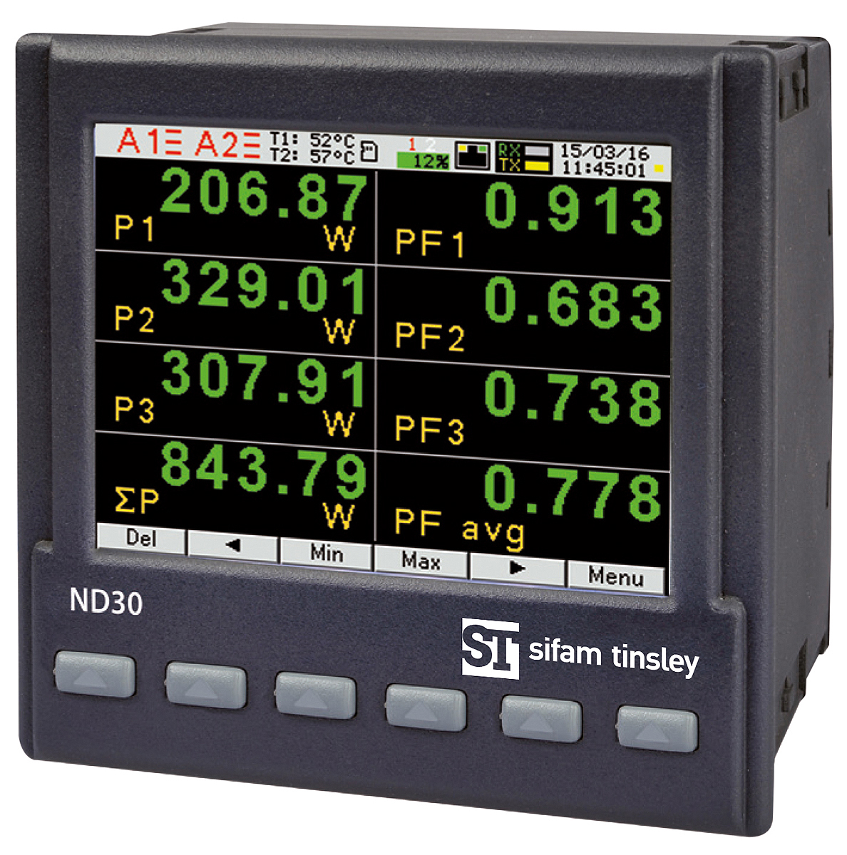 Sifam Tinsley 3 Phase TFT LCD Energy Meter, Type Electrical