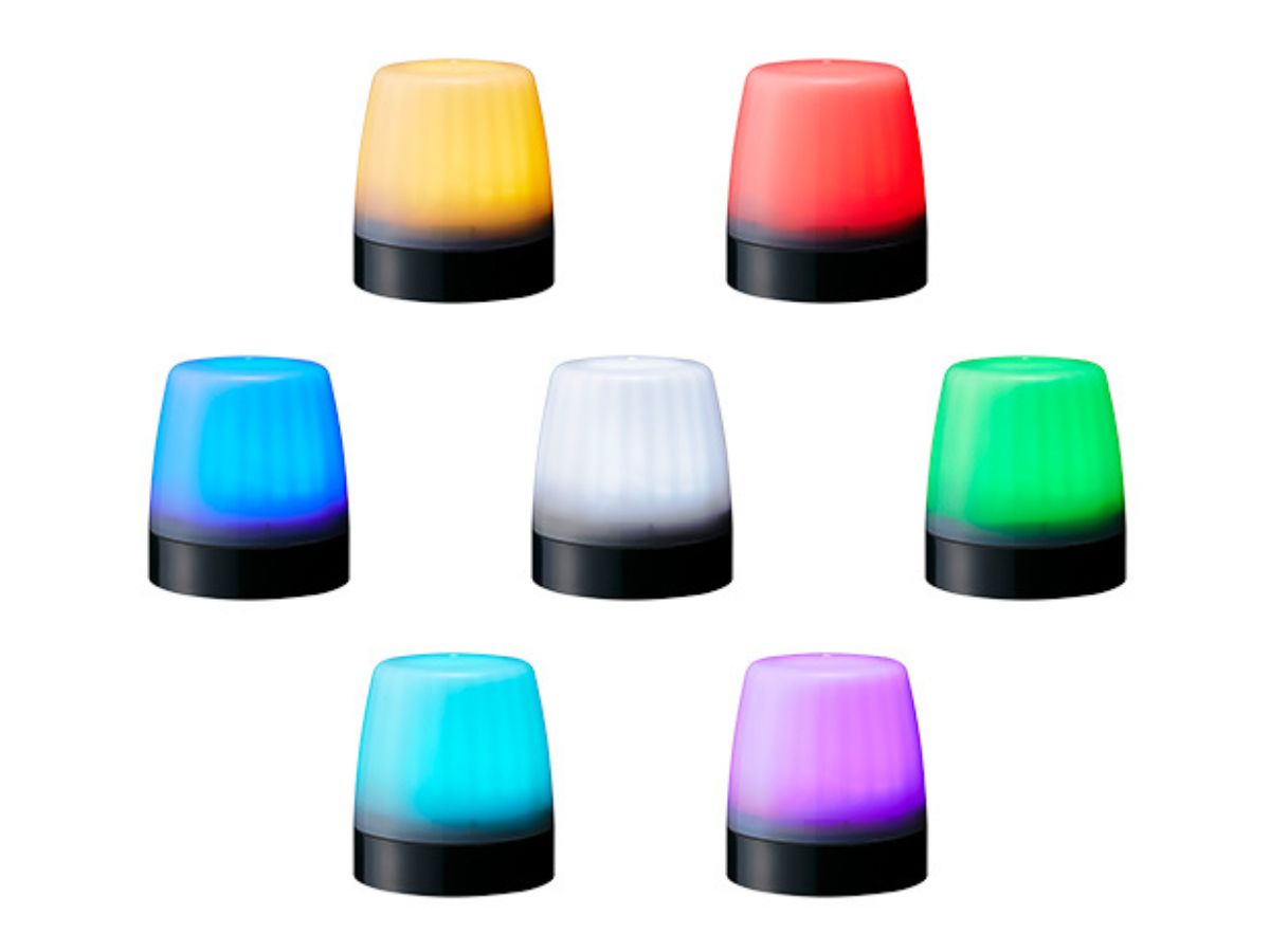 ne-m1ann-m Patlite NE-A Series White Steady LED Beacon 24V dc, LED Bulb Surface, IP67