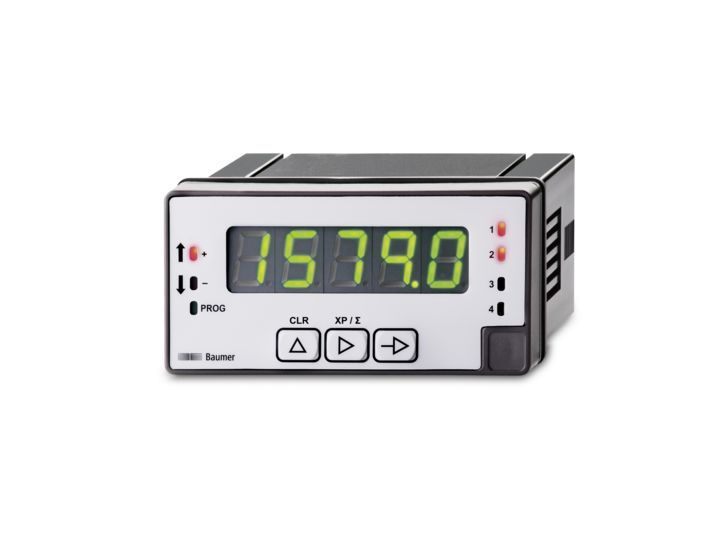 Baumer NE1218 LED Display Digital Panel Multifunction Meter for Speed, Frequency,  48 mm  x 96 mm