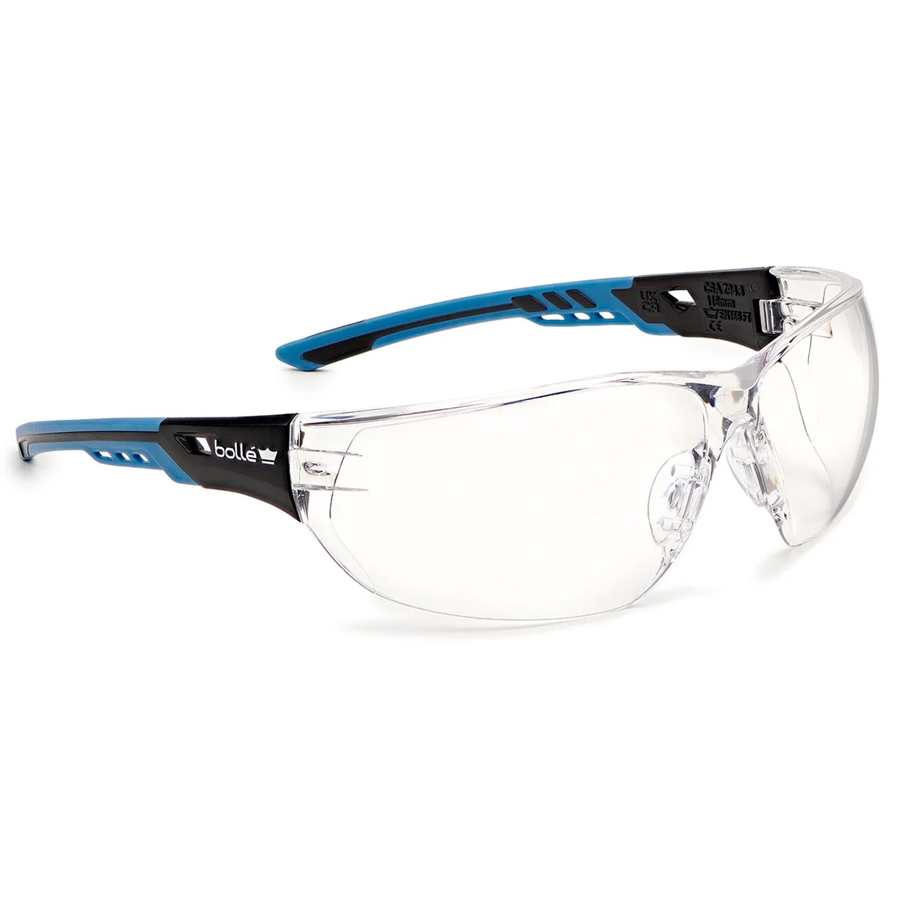Bolle NESS Safety Spectacles, Clear Polycarbonate Lens