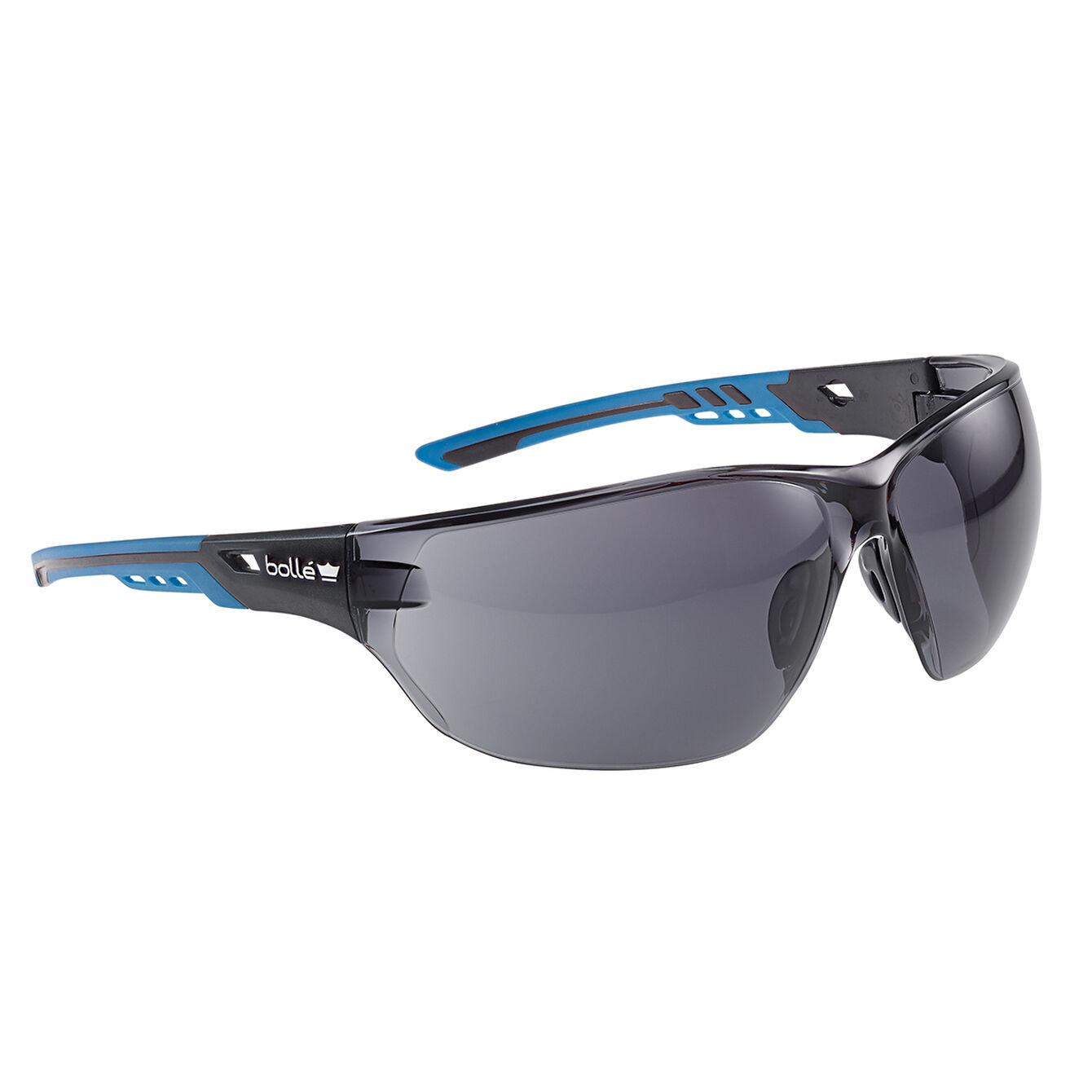 Bolle NESS Safety Glasses, Anti-Fog, Smoked Polycarbonate Lens, Polycarbonate