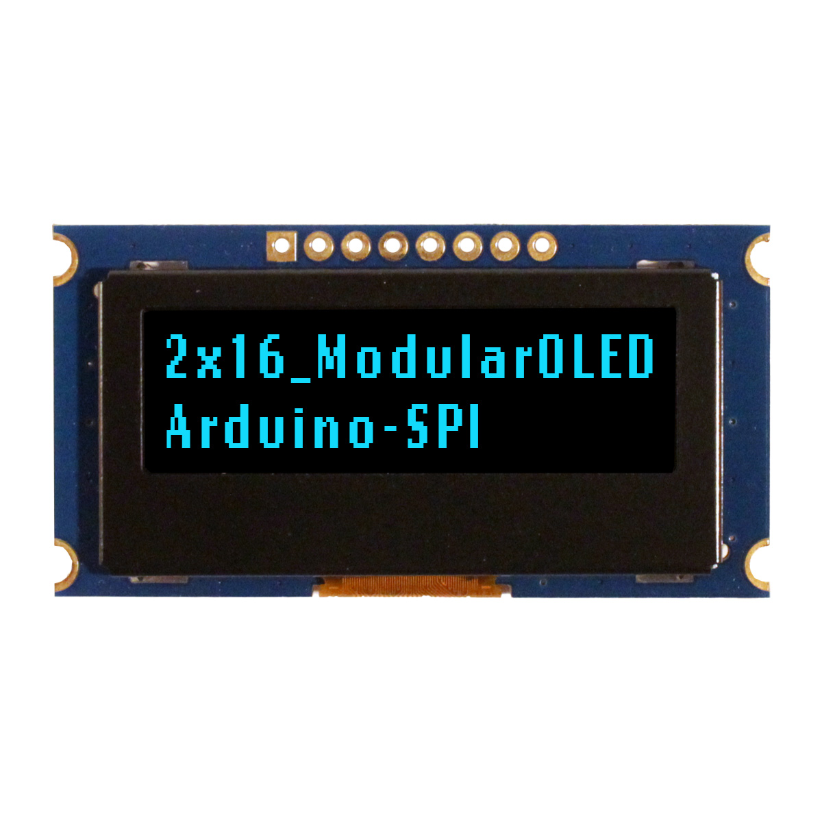 NEWHAVEN DISPLAY INTERNATIONAL 1.39 in Passive matrix Blue OLED Display 16 x 2 Character PCB SPI