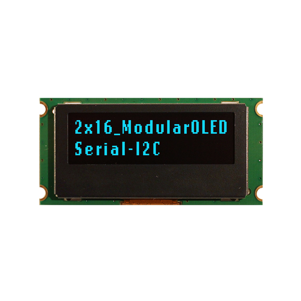 NEWHAVEN DISPLAY INTERNATIONAL 1.39 in Passive matrix Blue OLED Display 16 x 2 Character PCB I2C