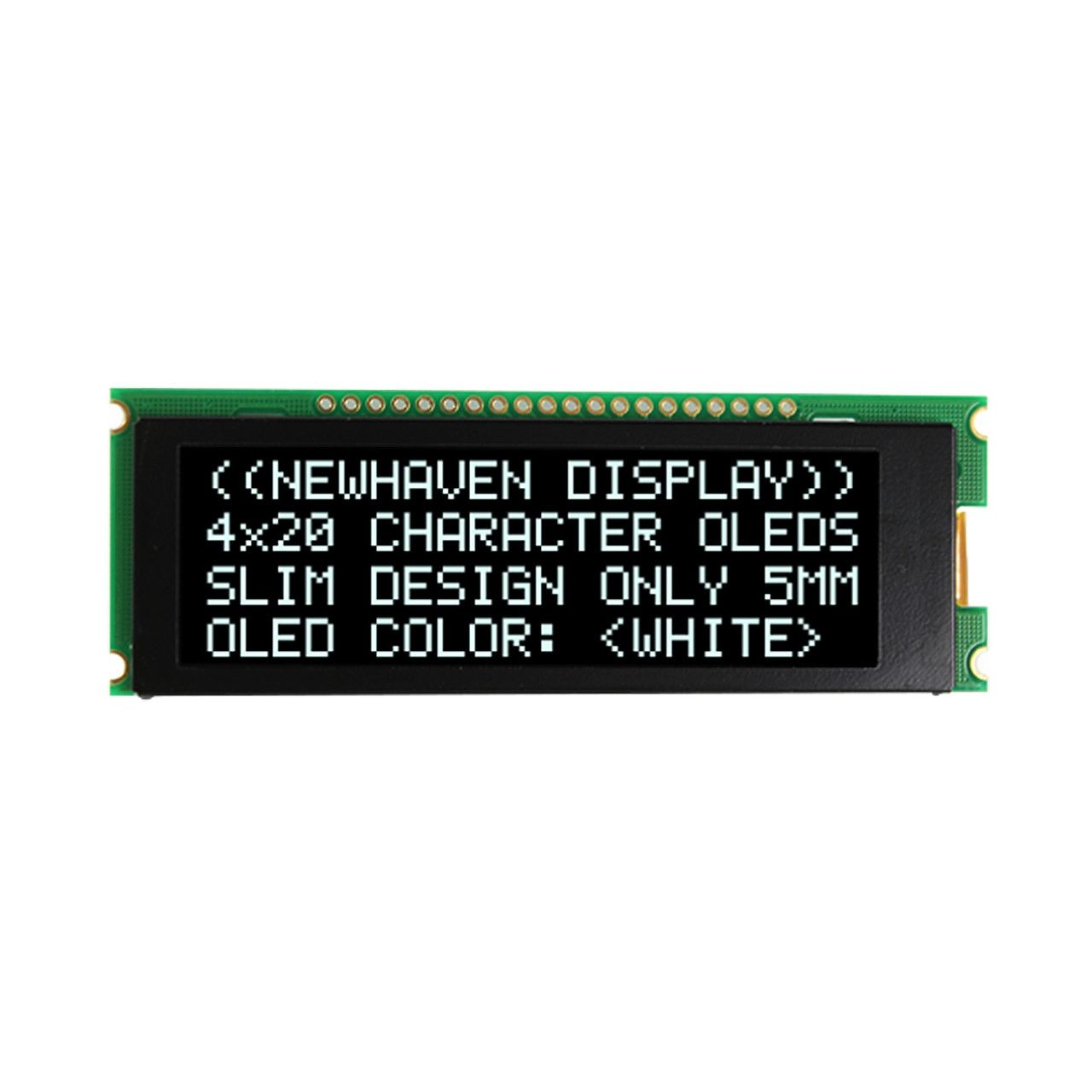 NEWHAVEN DISPLAY INTERNATIONAL White OLED Display I2C, Parallel, SPI