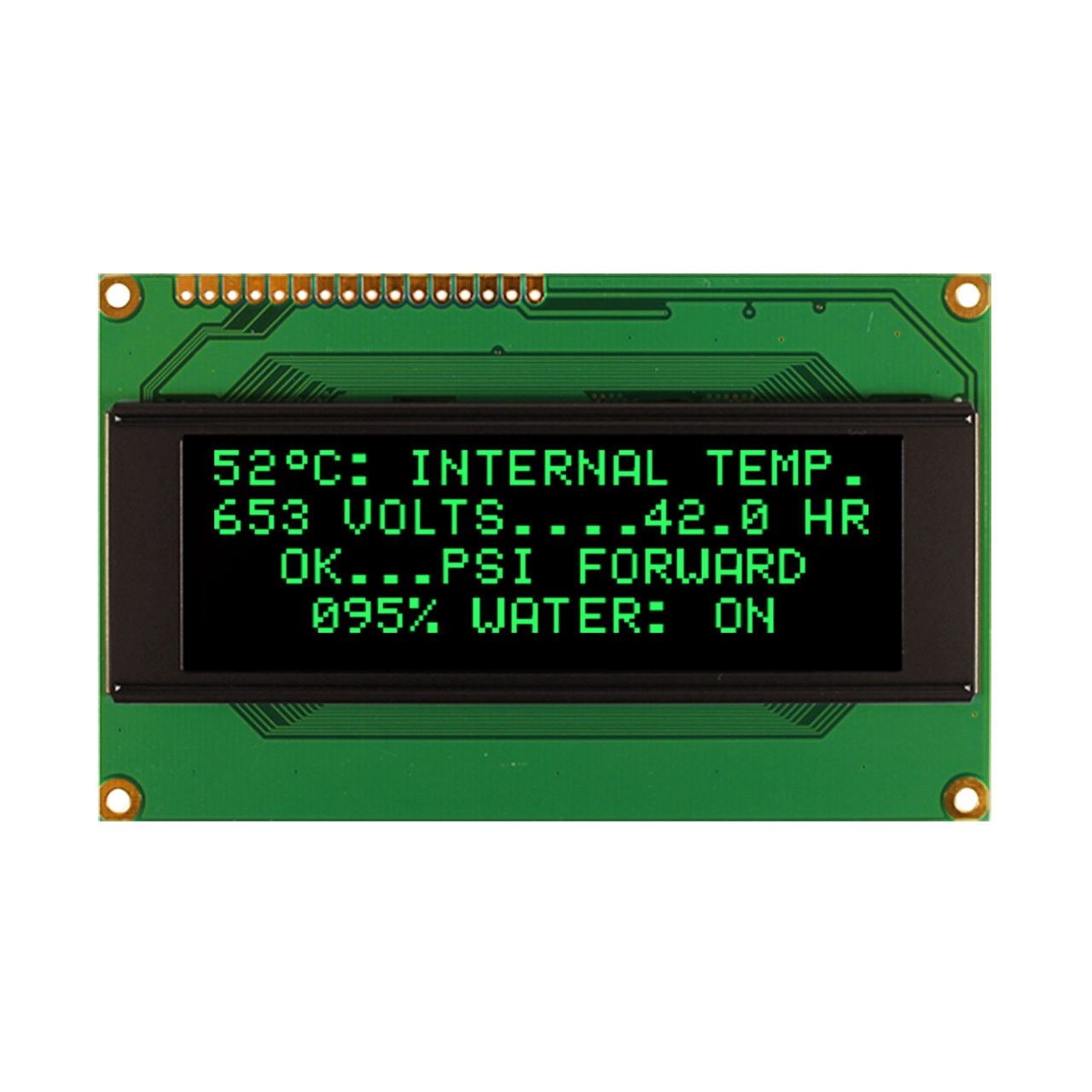 NEWHAVEN DISPLAY INTERNATIONAL Green OLED Display Serial/Parallel