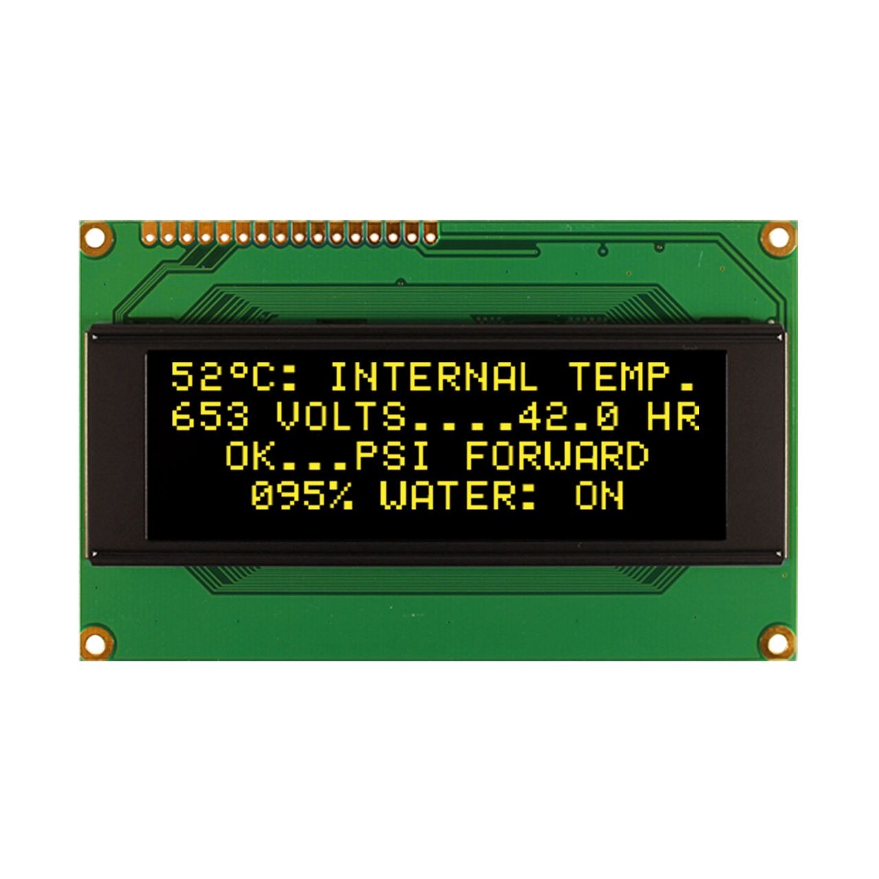 NEWHAVEN DISPLAY INTERNATIONAL Yellow OLED Display 1/16 Duty Serial/Parallel