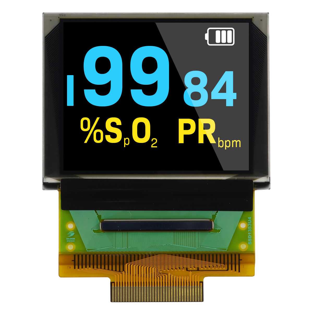 NEWHAVEN DISPLAY INTERNATIONAL 1.8 in Passive matrix OLED Display 160 x 128 pixel PCB Parallel, SPI