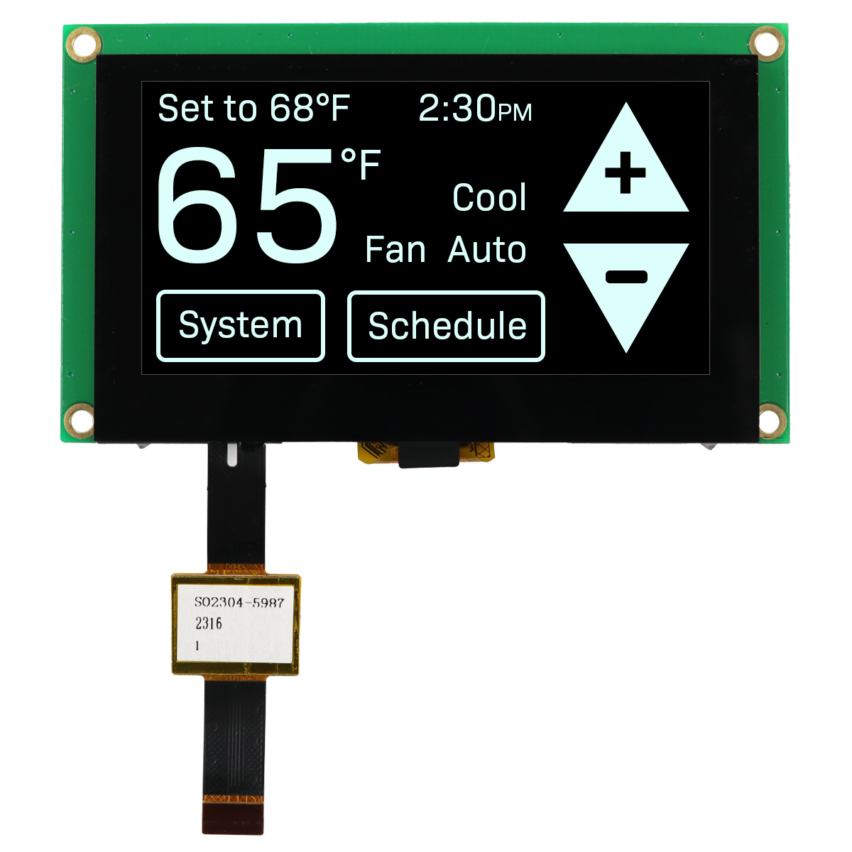 NEWHAVEN DISPLAY INTERNATIONAL 2.7 in Graphic Oled matrix White OLED Display 128 x 64 pixel PCB I2C, Parallel, SPI