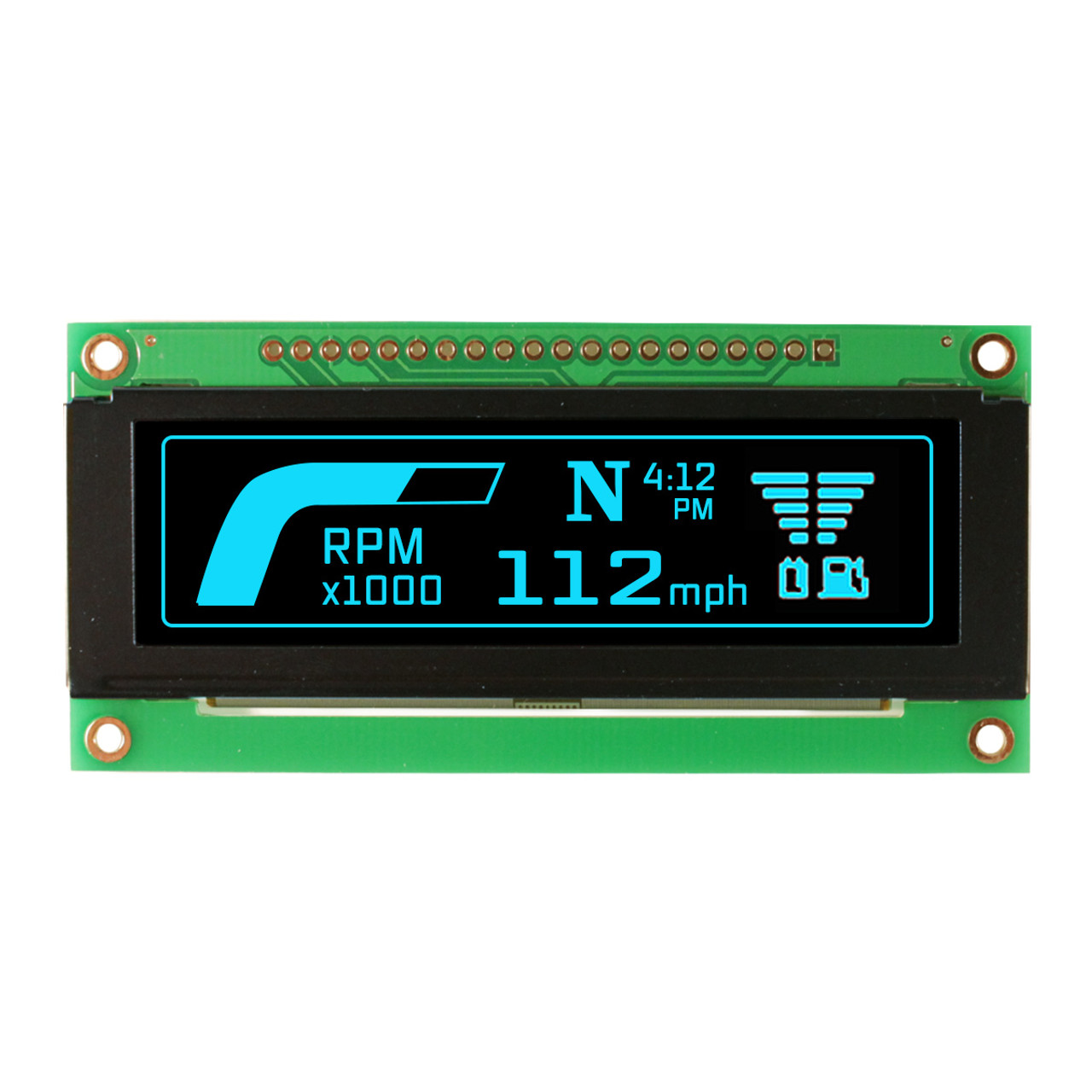 NEWHAVEN DISPLAY INTERNATIONAL 2.8 in Blue OLED Display Serial/Parallel