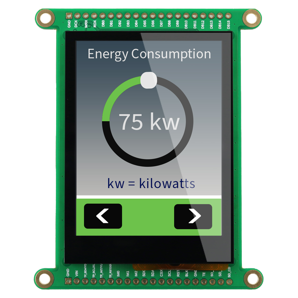 NEWHAVEN DISPLAY INTERNATIONAL NHD-2.8C-CSXP-BREAKOUT TFT LCD Display Touch Screen, 2.8 in, 240 x 320 pixel