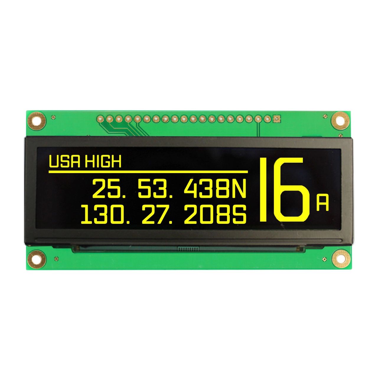 NEWHAVEN DISPLAY INTERNATIONAL 3.12 in Yellow OLED Display Serial/Parallel