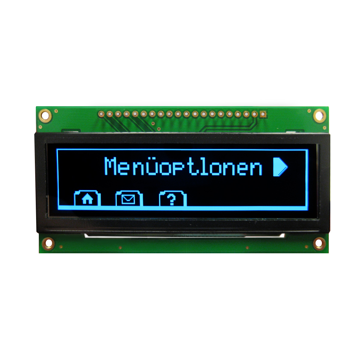 NEWHAVEN DISPLAY INTERNATIONAL 3.12 in Graphic Oled matrix Blue OLED Display 256 x 64 pixel 4 Wire SPI, Parallel
