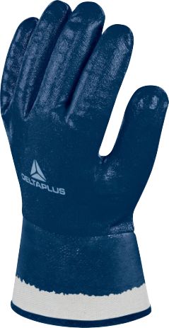 Delta Plus NI175 Blue Nitrile Work Gloves, Size 10, Nitrile Coating