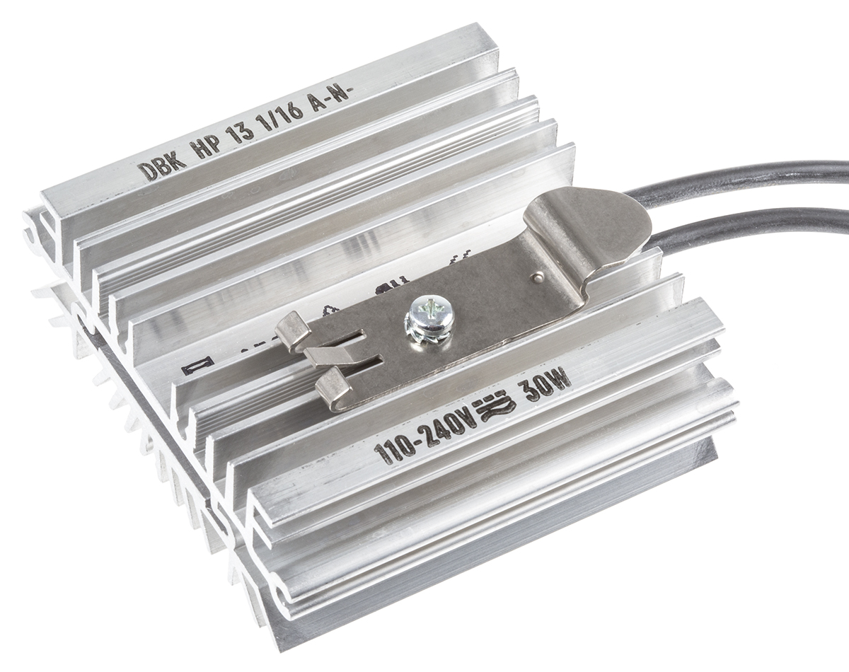 DBK Enclosures Enclosure Heater, 110V ac/dc, 240 V ac/dc, 30W Output, 30W Input 70.7mm x 65 mm