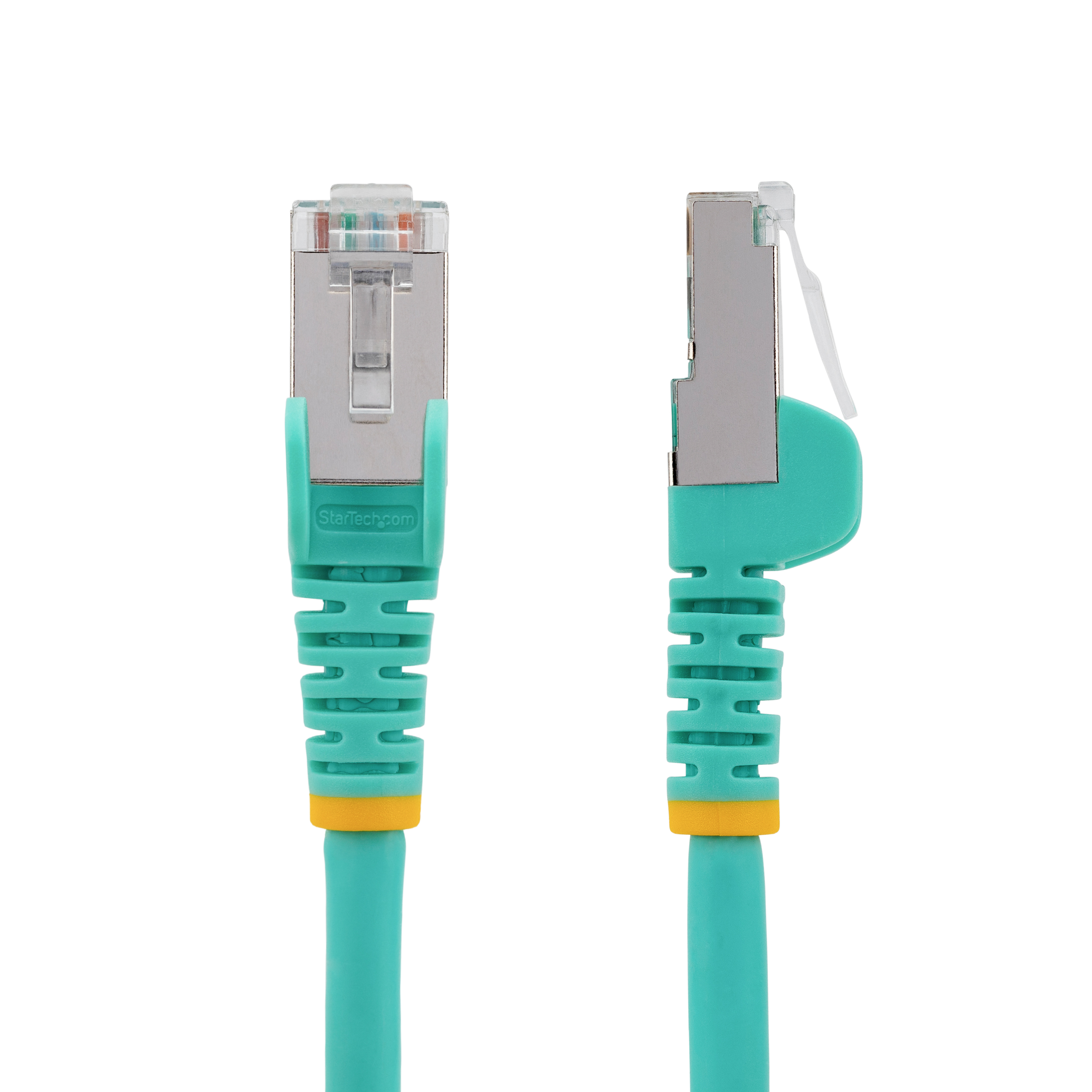nlaq-50c-cat6a-patch StarTech.com, 500 mm Cat6a Ethernet Cable, Light Blue, Shielded Screened Low Smoke Zero Halogen Sheath