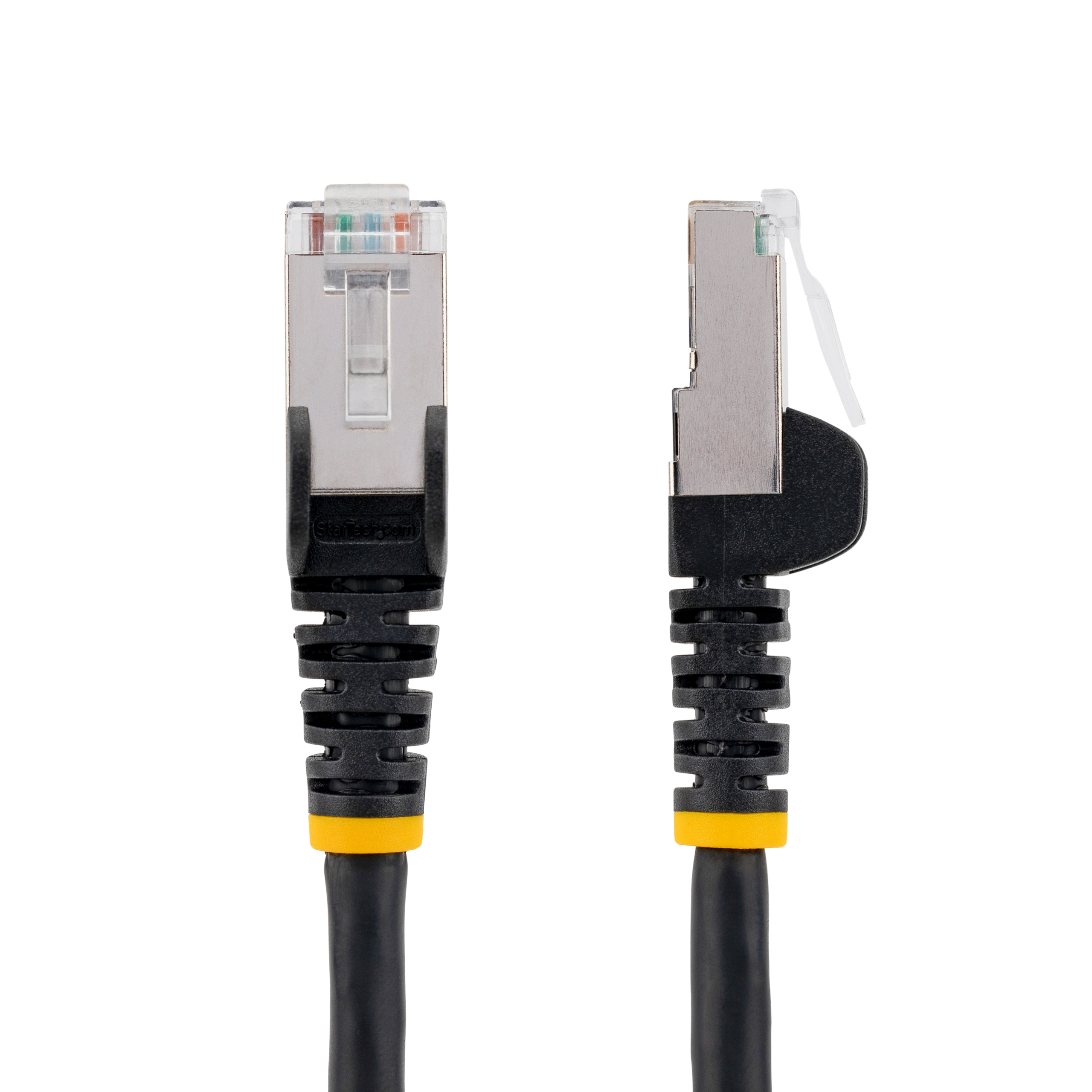 nlbk-7m-cat6a-patch StarTech.com NLBK, 7 m Cat6a Ethernet Cable, Black, Shielded Screened Low Smoke Zero Halogen Sheath