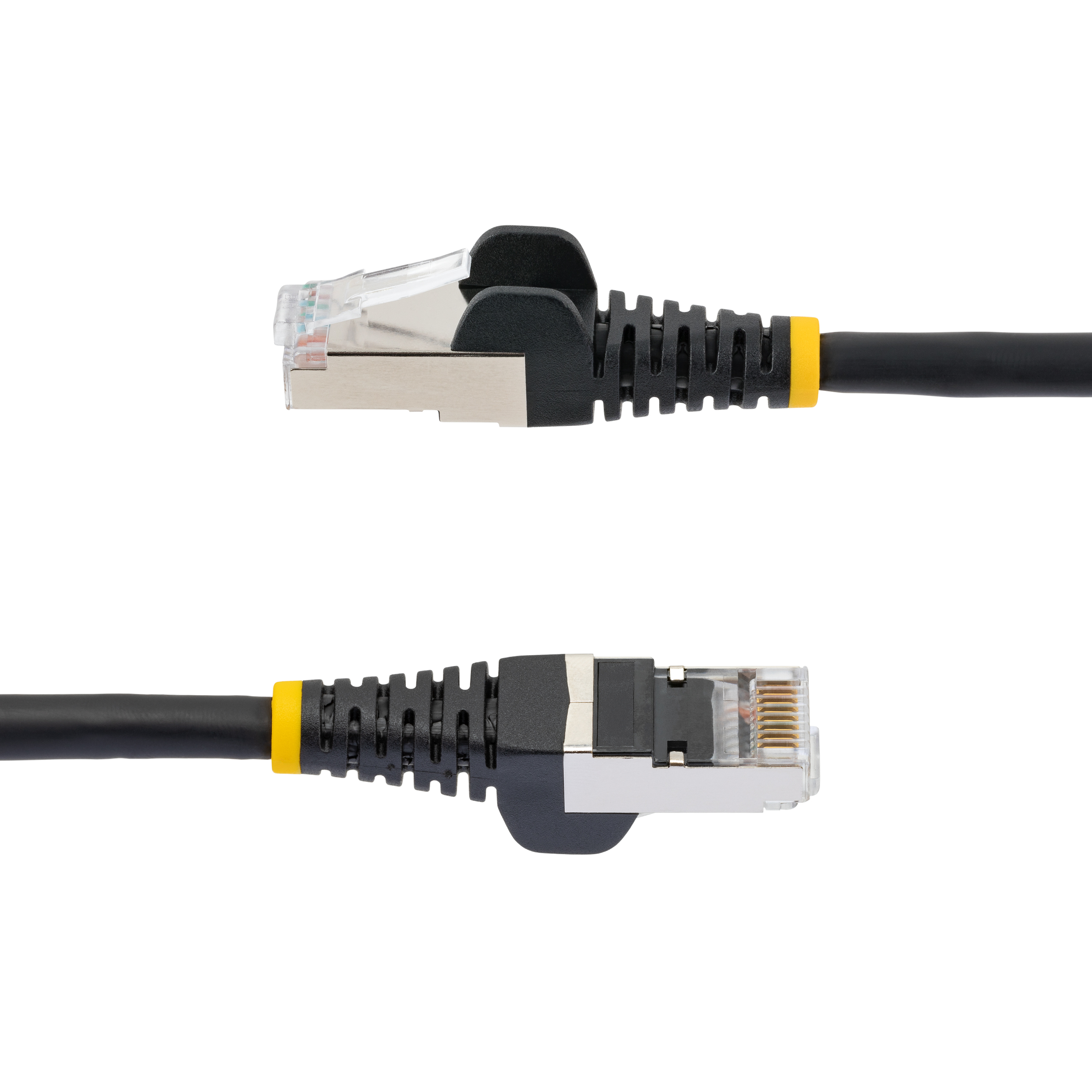 nlbk-7m-cat6a-patch StarTech.com NLBK, 7 m Cat6a Ethernet Cable, Black, Shielded Screened Low Smoke Zero Halogen Sheath