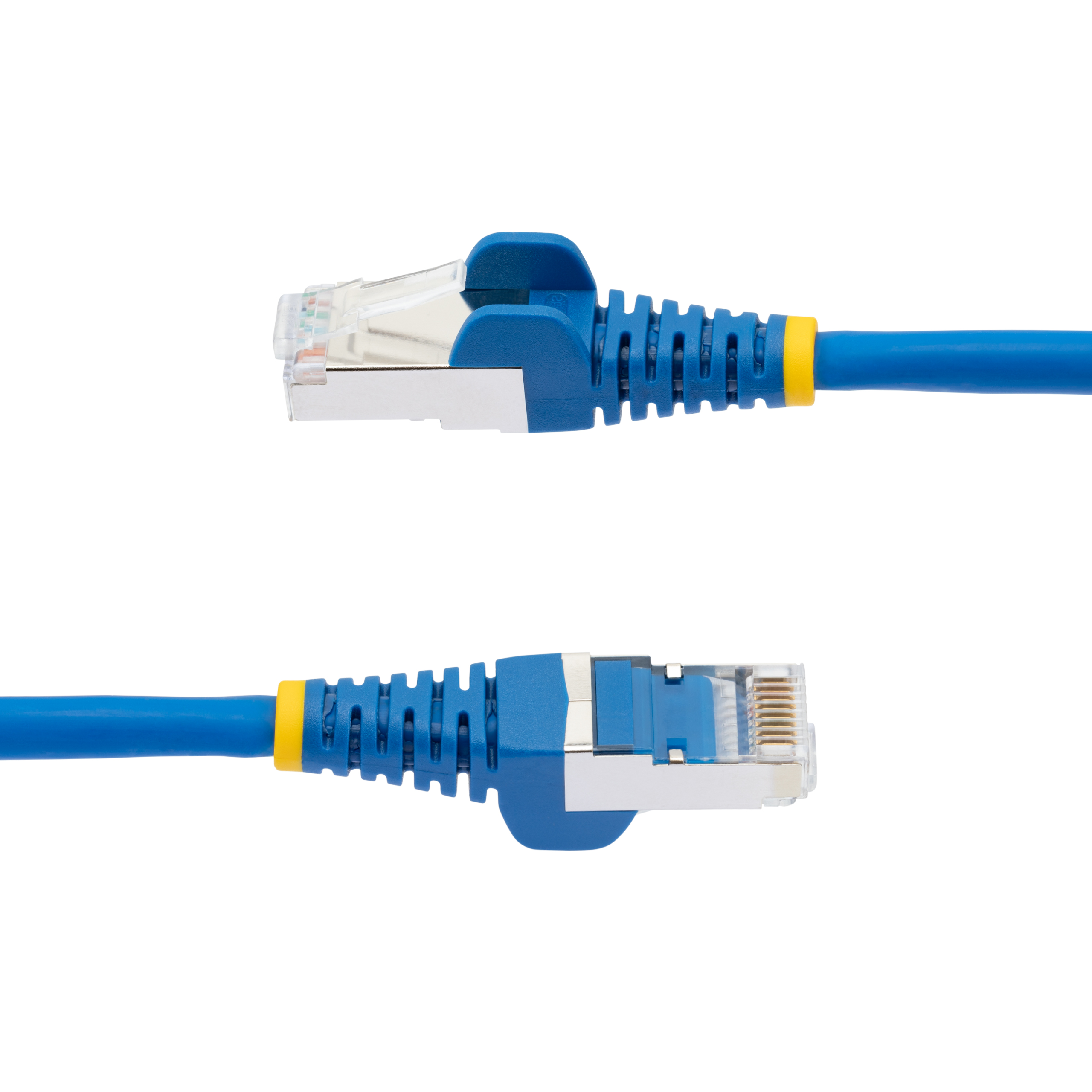 nlbl-7m-cat6a-patch StarTech.com NLBL, 7 m Cat6a Ethernet Cable, Blue, Shielded Screened Low Smoke Zero Halogen Sheath