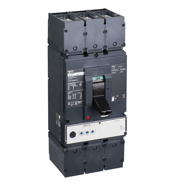 Schneider Electric, PowerPact, PowerPact Molded Case Circuit Breaker 3-Pole 400A, Breaking Capacity 18 kA, DIN Rail