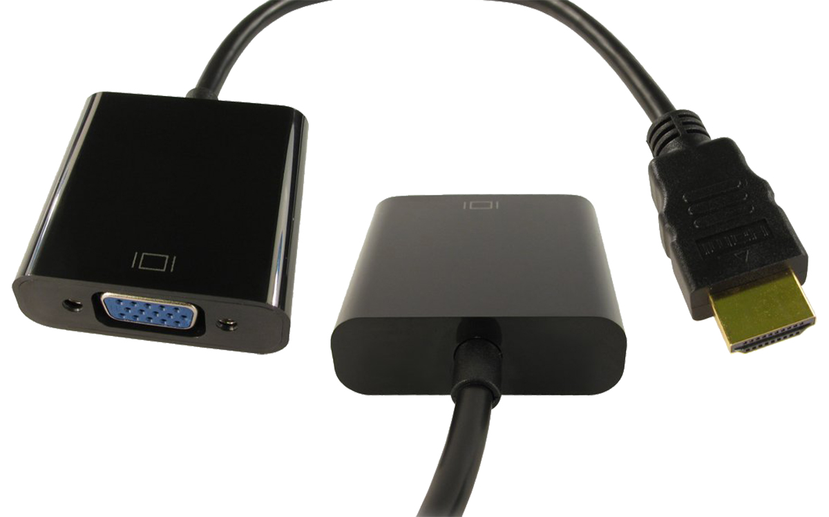 NewLink Black Adapter HDMI VGA