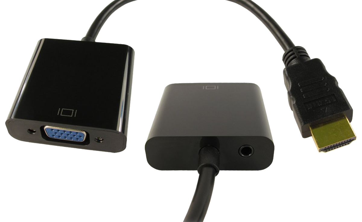 NewLink Black Adapter HDMI VGA