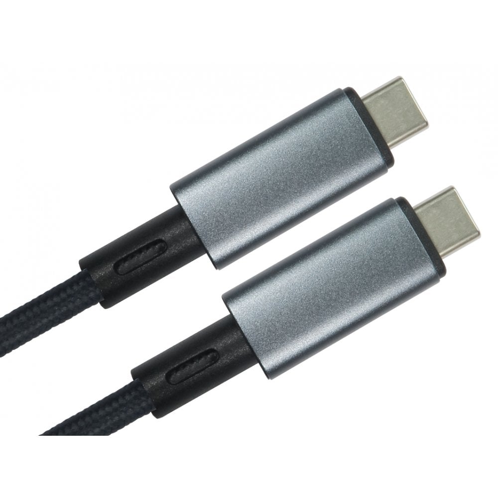 NewLink USB Cable, Male USB Type C to Male, USB 4.0 USB Type C, Black, 1 m