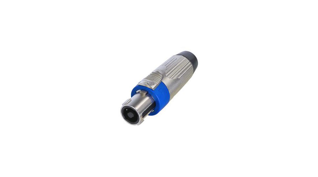 Neutrik NLT4FXX Straight Cable Loudspeaker Connector, 4 Way Female Black, 30A, Solder