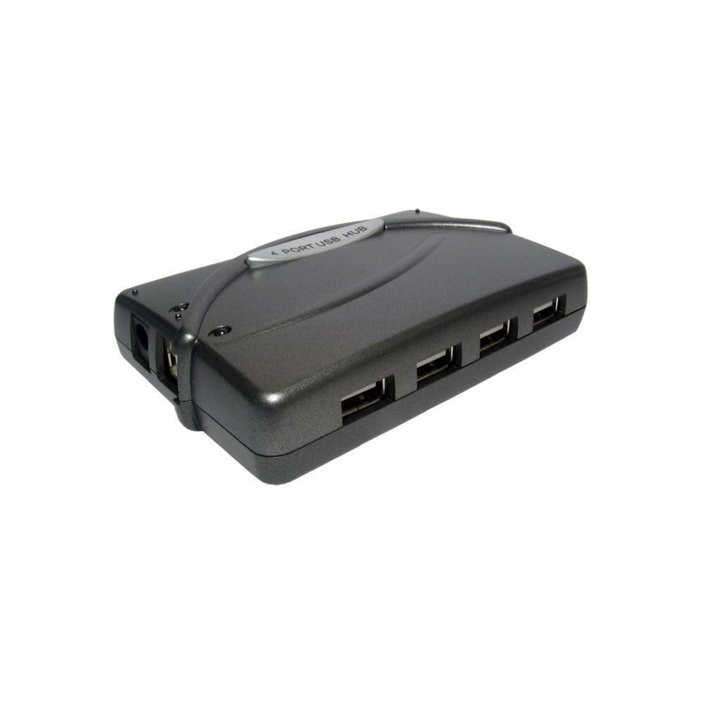 NewLink 4 Port USB 2.0 USB Hub, External Power Adapter Powered