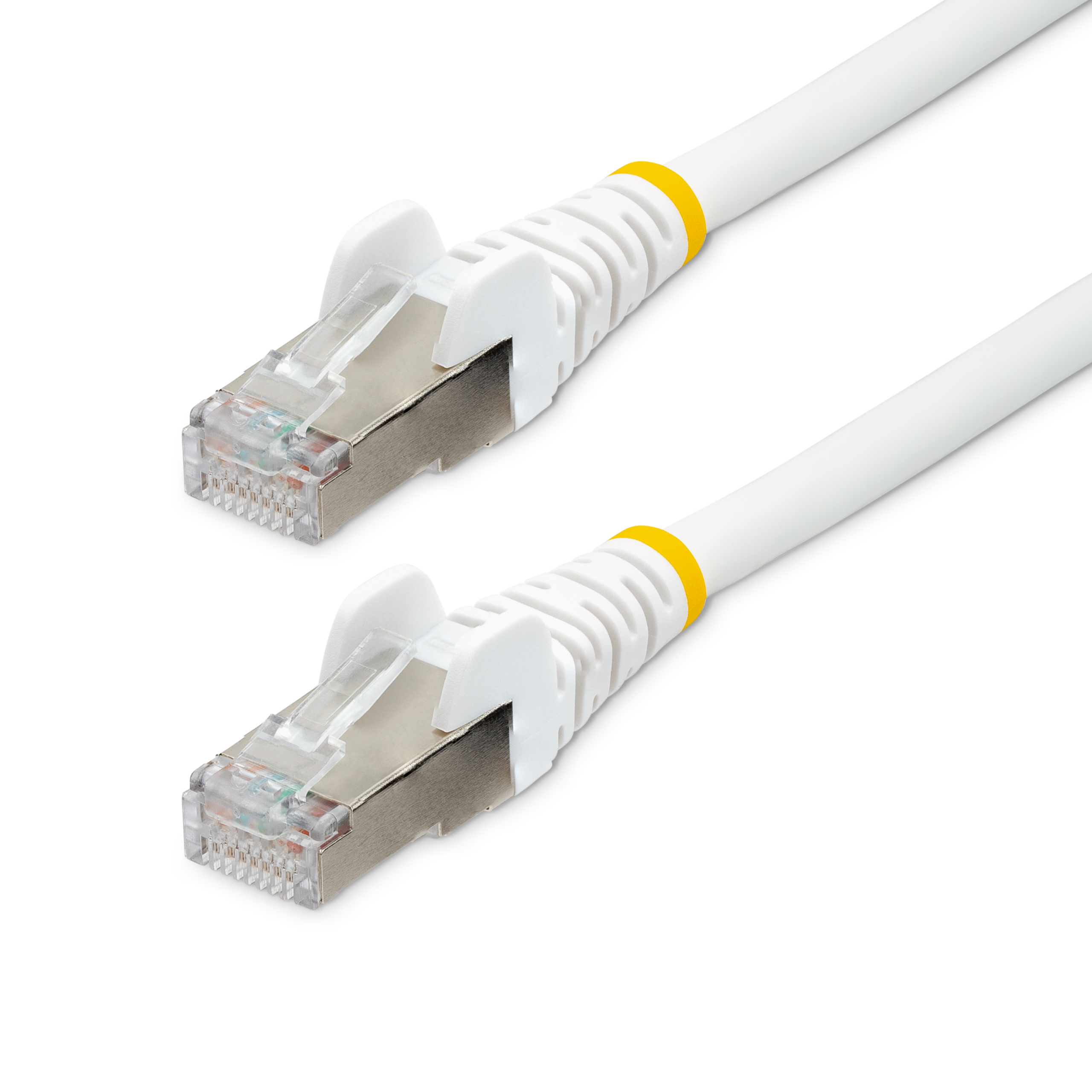StarTech.com, 1 m Cat6a Ethernet Cable, White, Shielded Screened Low Smoke Zero Halogen Sheath