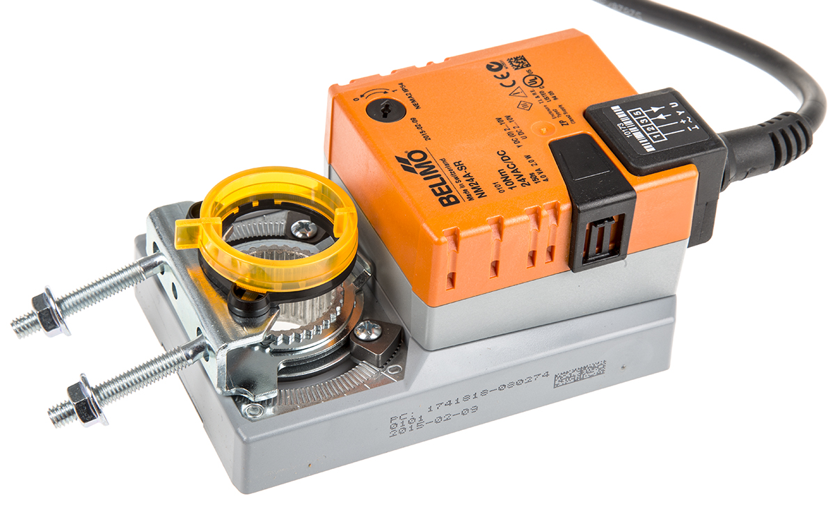 nm24a-sr Belimo Modulating Damper Actuator, 10 Nm, 24V ac/dc