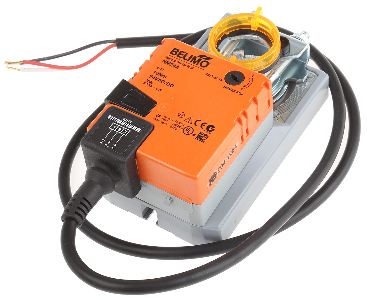 Belimo Open/Close Damper Actuator, 10 Nm, 24V ac/dc