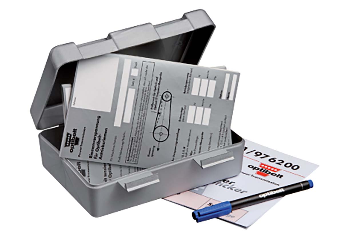 OPTIBELT Drive Belt Diagnostic Kit containing Smudge Resistant Marker, (2) Pads, Belt Guards