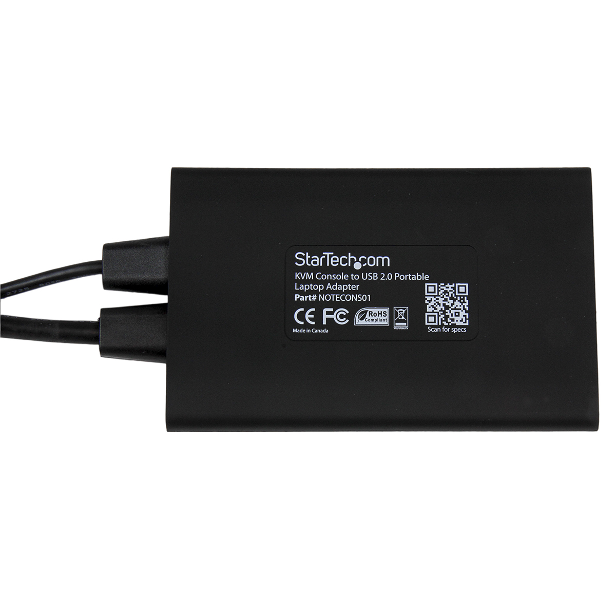 notecons01 StarTech.com 1 Port 1 Displays USB VGA KVM Switch 1920 x 1200 pixel Maximum Resolution