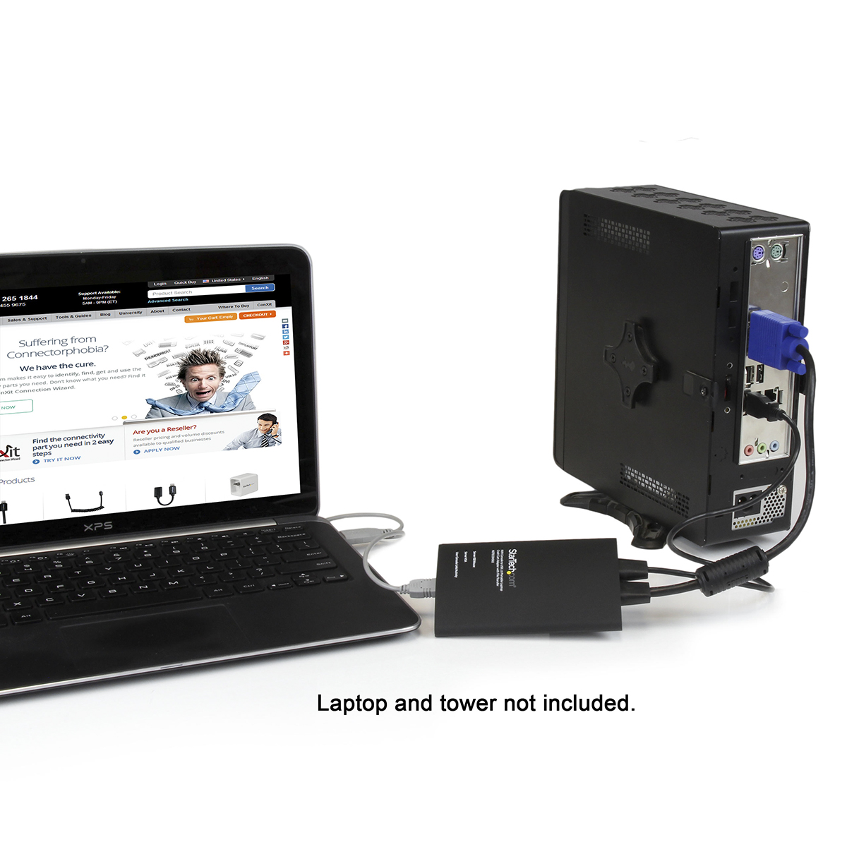 notecons02 StarTech.com 1 Port 1 Displays USB VGA KVM Switch 1920 x 1200 pixel Maximum Resolution