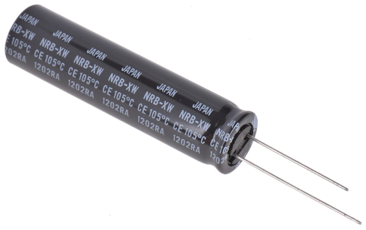 NIC Components 68 μF Capacitor 450V dc, Radial, Through Hole - NRB-XW680M450V12.5X50F Radial Lead