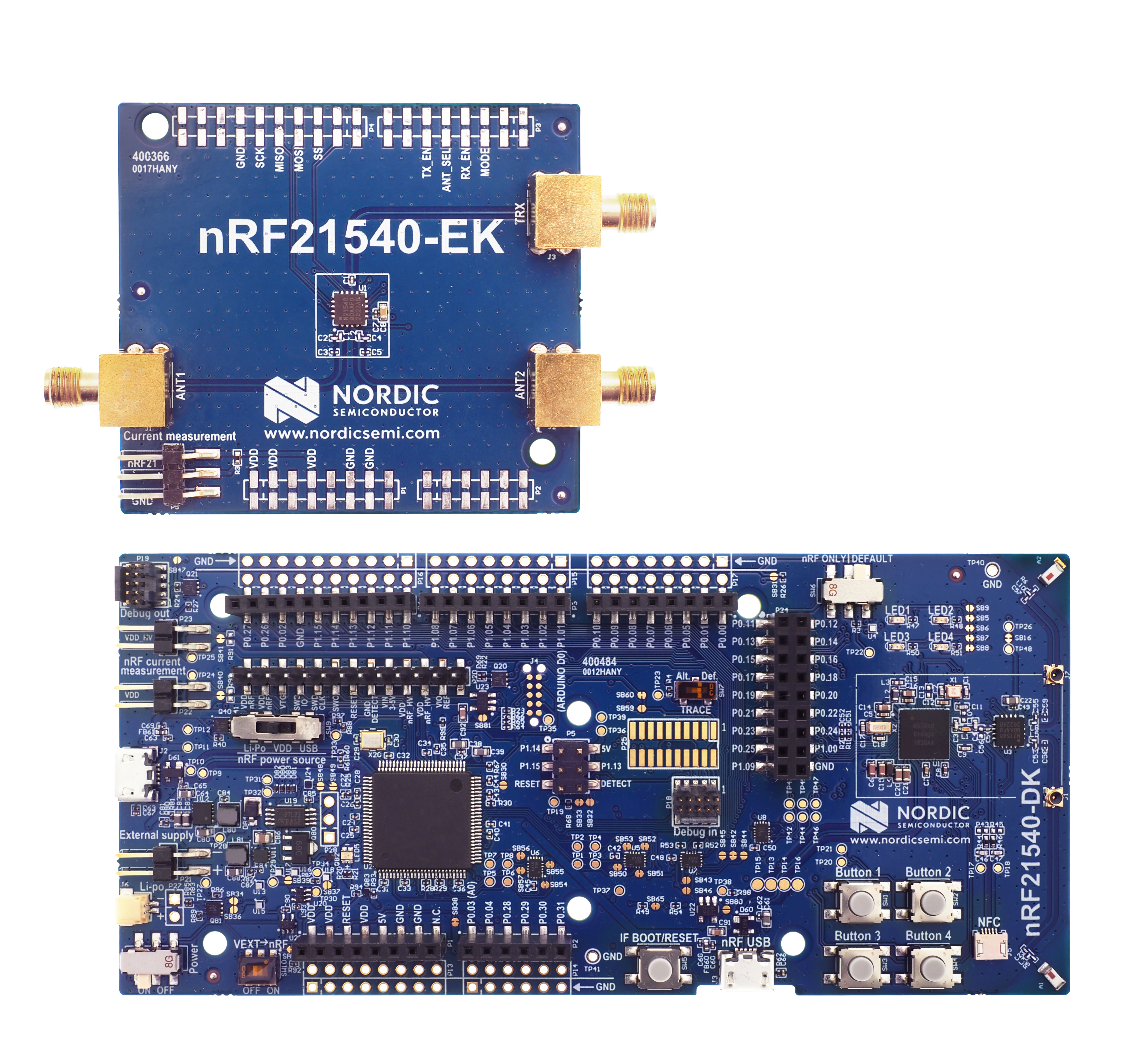 nrf21540-db Nordic Semiconductor nRF21540 DB nRF21540 Bluetooth, ZigBee Evaluation Kit, Development Kit for nRF21540 2.4 GHz